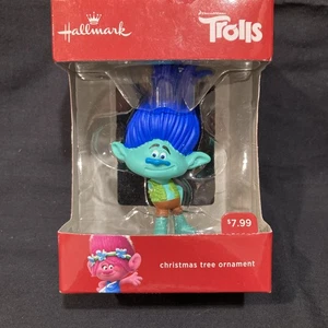 Hallmark DreamWorks Trolls Blue Hair Christmas Tree Ornament 2016 NIB - Picture 1 of 8