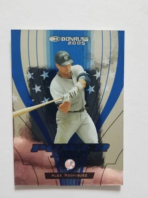 2005 Donruss Power Alley Blue Alex Rodriguez #PA-4 Cubs /1000 - Image 1 of 2
