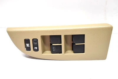 Interruptor de ventana eléctrica izquierda Toyota Highlander Master Driver 2008-13 bronceado arena E5A26 Foto 1 de 4