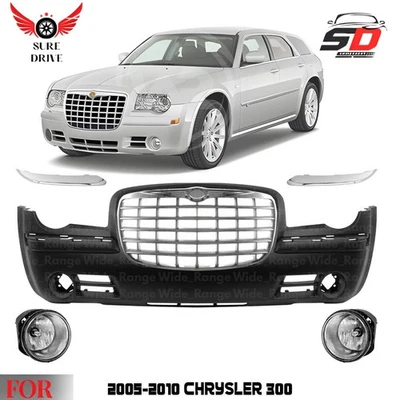 Front Bumper Cover Paintable & Grille Assembly For 2011-2014 Chrysler 300 - Image 1 of 4