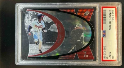 1997 SPx Kenny Lofton #SPX8 Braves PSA 9 - Image 1 of 2