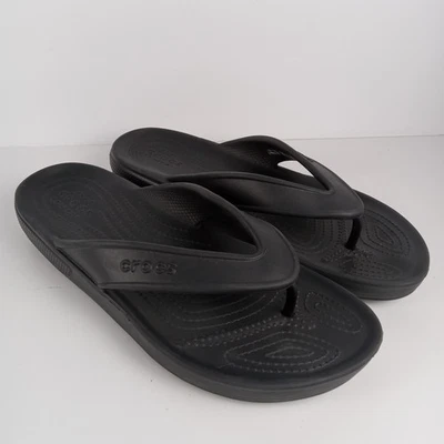 Sandalias chanclas Crocs clásicas II para hombre talla 10 negras cómodas informales verano piscina Foto 1 de 4