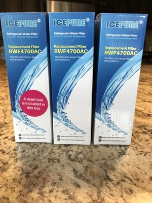 6 PK ICEPURE RWF4700AC LG & KENMORE Fridge Water Filter Replacement FREE SHIP - Image 1 of 4