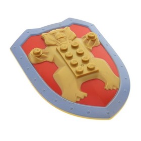 1x Lego Technic Knights' Kingdom Shield Pearl Gold Bear Santis 8794 50653pb01