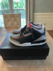 New Nike Air Jordan 3 Retro SZ 10.5 OG 'Black Cement 2024 Shoe Shoes Ship Now - Picture 1 of 12