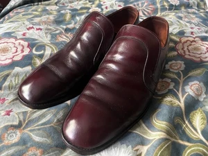 Herren Halbschuhe Ochsenblut Mahagoni Slipper Halbschuhe Schuhe 7,5 - Bild 1 von 9