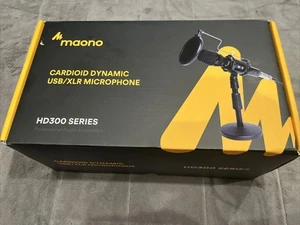 Maono AU-HD300T Cardioid Dynamic USB/XLR Microphone - Brand New - Picture 1 of 3