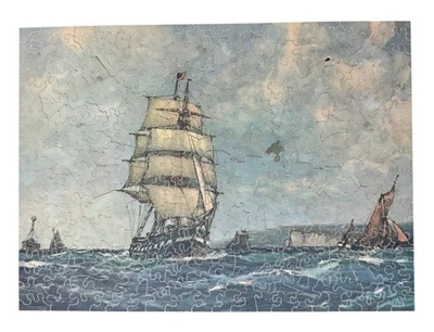 复古消遣? 图片拼图“船”作者 Frank Aldredge 木制拼图 400+ 件 — 第 1/4 张图片