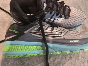 Zapatos Saucony Triumph ISO Everun para mujer 8,5 gris azul verde azulado correr caminar gimnasio - Imagen 1 de 5