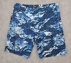Oakley Men’s Blue Camo 11" Utility Boardshorts Swim Trunks Size 36 - Picture 1 of 4