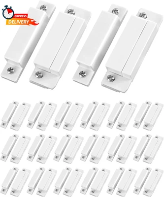 QWORK MC-31 Wired Surface-Mounted NC Magnetic Door Window Contact Sensor Alarm R - Image 1 of 4