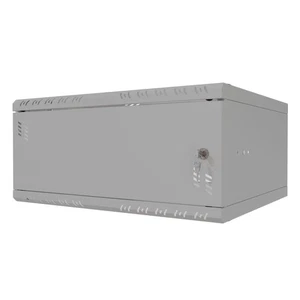 Armoire à crémaillère S-RC19-4U-450MG 19" 4U, 450mm, porte métal, gris - Photo 1/8