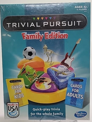 Hasbro Trivial Pursuit FAMILY EDITION Board Game NEW Factory SEALED - Image 1 of 4