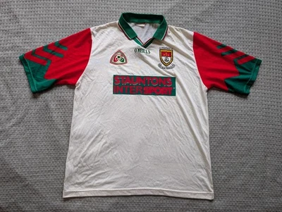 Camiseta Mayo GAA Hombre XL Blanca Verde Gaélico Fútbol ONeills Irlanda De Colección 96 97 Foto 1 de 4