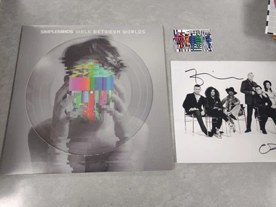 Simple Minds Walk Between Worlds Picture Disc Incl Signed Photo MINT VINYL LP  - Image 1 of 4