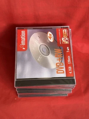 Imation DVD+RW 4.7GB 120min 4x Speed 10 Pack Jewel Case  (DVD’s New Sealed) - Image 1 of 3