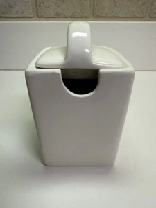 Ten Strawberry Street Nova White Sugar Bowl with Lid - Picture 1 of 4