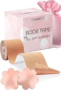 Boob Lift Tape for Large Breasts, Boobytape for Breast Lift Sweat-Proof Beige - Picture 1 of 6