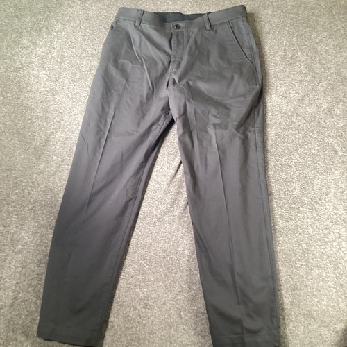 Pantaloni Nike Dri Fit taglia 34 32 uomo grigi casual pantaloni preppy chino prestazioni