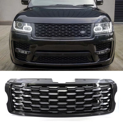 WHEELX FOR RANGE ROVER VOGUE L405 2013-17 GLOSS BLACK FACELIFT LOOK FRONT GRILL GRILLE