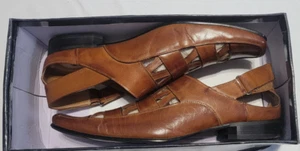 MORETTI Collezione Italia Brown Men’s Sandals SM178 US 10.5 - Picture 1 of 10