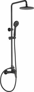 Überkopfbrause-Set mit Armatur Regendusche Duschsäule schwarz Badezimmer Dusche - Bild 1 von 2
