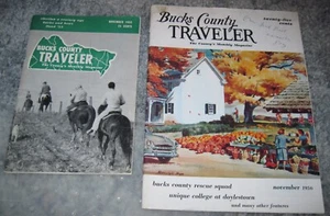 2 Bucks County Traveler Magazines 1955 & 1956 Bucks County, Pennsylvania - Picture 1 of 23