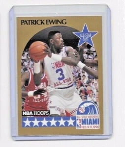 1990 NBA HOOPS PATRICK EWING NUEVA YORK KNICKS TARJETA ALL STAR - Imagen 1 de 2
