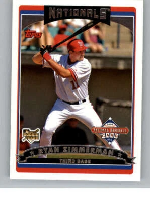 2006 Topps National Baseball Card Day Inserts #T3 Ryan Zimmerman (ref 144867) - Image 1 of 2