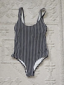 H&M Traje de baño a rayas pierna alta talla 8 - Imagen 1 de 2