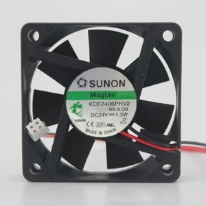 2pcs Sunon KDE2406PHV2 6015 60mm DC 24V 1.3W maglev IPC axial cooling fans - Picture 1 of 3