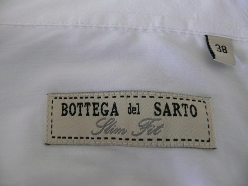 BOTTEGA VENETA BOTTEGA DEL SARTO Camicia elegante slim fit manica lunga Bianco Tg S (15")