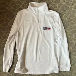 United States Fed Cup Team Vansport Medium White 1/4 Zip Women’s Shirt - Picture 1 of 6