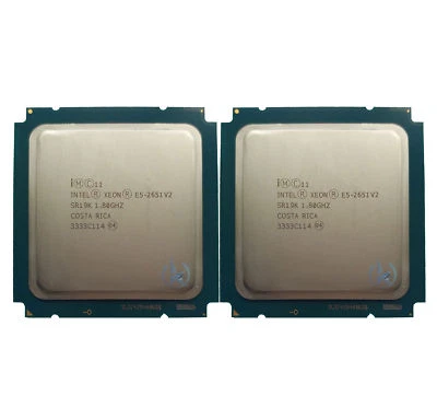 2PCS Intel Xeon E5-2651 V2 SR19K LGA 2011 1.8 GHz 1800 MHz 5 GT/s CPU Processor - Image 1 of 4