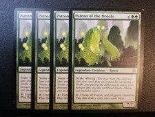 4x 4 x4 PATRON OF THE OROCHI BETRAYERS Kamigawa Magic Mtg VLP See Detailed Pics
