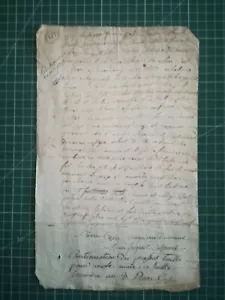 TM10 - 2 pages - 1789 - Continuation Contrat bail d'une ferme avec dépendance - Imagen 1 de 3