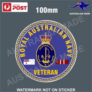 NAVY VETERAN STICKER PROUDLY SERVED ROYAL AUSTRALIAN NAVY - Picture 1 of 1