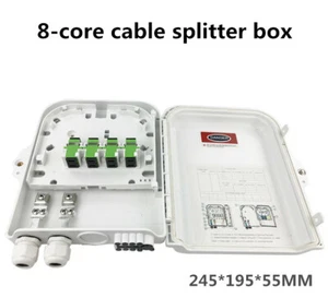 8-core cable splitter box indoor and outdoor wall hanging pole fiber optic box - Picture 1 of 6