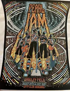 PEARL JAM POSTER WRIGLEY FIELD CHICAGO 2024 BRAD KLAUSEN CUBS ILLINOIS 29.08.31 - Bild 1 von 4