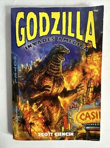 Godzilla Invades America 1997 Paperback Book By Scott Ciencin Kaiju - Picture 1 of 3