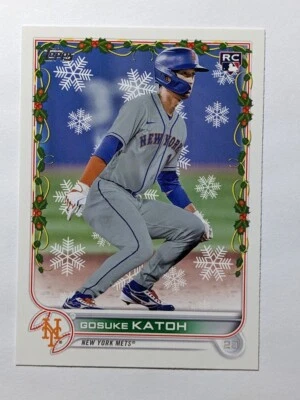 Gosuke Katoh 2022 Topps Holiday RC #HW149 New York Mets - Image 1 of 2