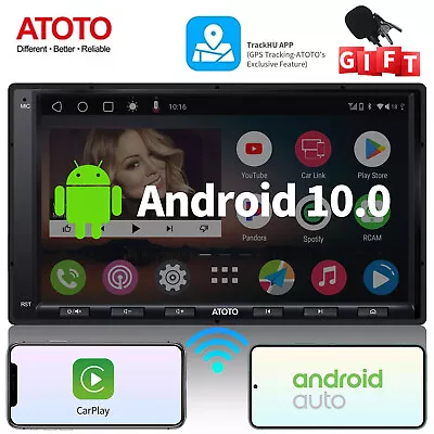 NEW ATOTO A6 PF 7" Doule DIN Car Radio Wireless CarPlay&Android Auto,2xBluetooth