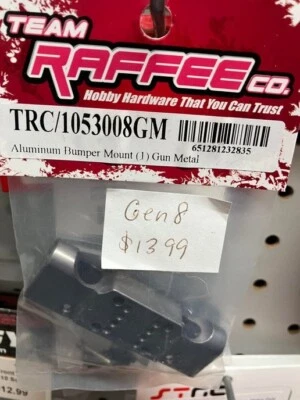 TRC/1053008GM Team Raffee Bumper Mount Gunmetal Gen 8 - Image 1 of 4