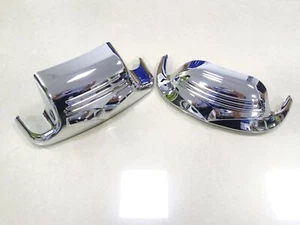Chrome F&R Fender Tip Trim For Harley Electra Glide Road King Heritage Softail - Picture 1 of 15