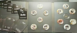2021 Tuvalu 1/2 Oz Silver 50c James Bond 12-Coin Set w/Coin Folio & COA Posters - Picture 1 of 12