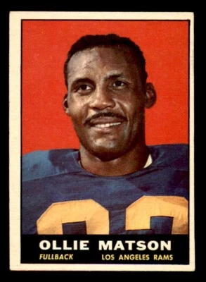 1961 Topps #50 Ollie Matson Rams EX-MT - Image 1 of 2