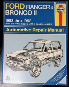 Ford Ranger & Bronco II 1983-1992 Haynes Automotive Repair Manual 36070 (1026) - Picture 1 of 2