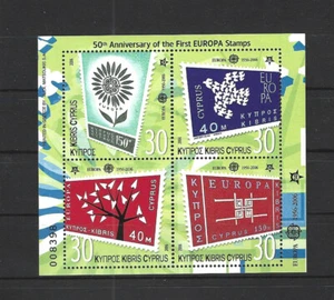 Chypre Bloc 25 - 60 Années Europe Marques (MNH) - Foto 1 di 1
