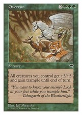 OVERRUN ~mtg NM Anthologies Unc xWB Tempest Reprint