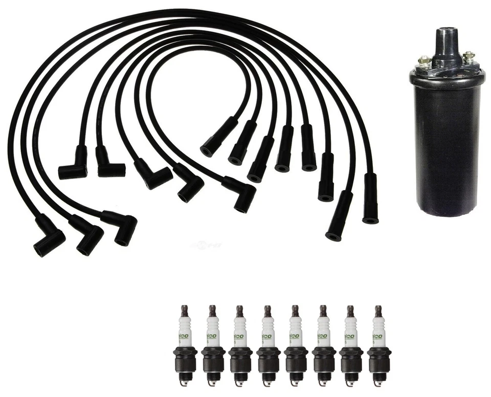 Fios de ignição 1 bobina 8 velas de ignição 0,040" kit ACDelco para Oldsmobile 98 Cutlass - Imagem 1 de 1